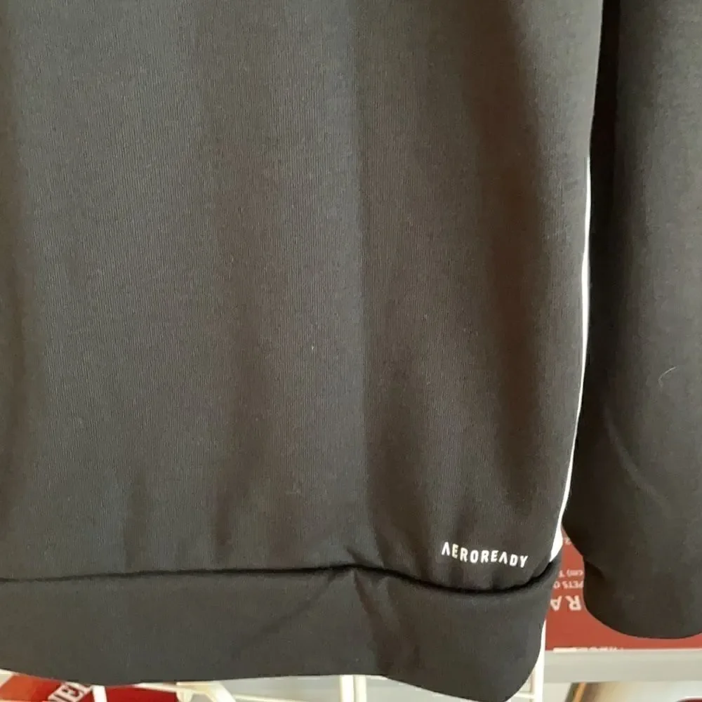 Adidas NWT trans tt track top large black white